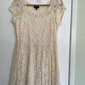 AUW ivory lace dress